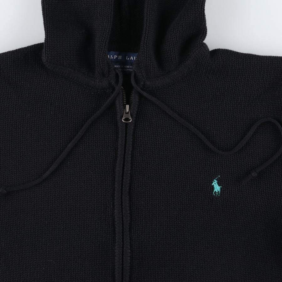 古着 LAUREN RALPH LAUREN ハンドニット ジップパーカー 古着 ラルフローレン Ralph Lauren RALPH LAUREN SPORT コットン