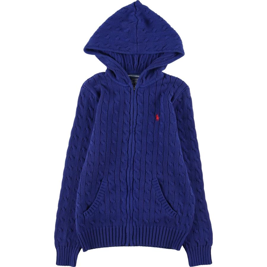 人気✨️ RALPH LAUREN SPORT ケーブルニット ジップパーカー 古着 ラルフローレン Ralph Lauren RALPH LAUREN SPORT ケーブル編み