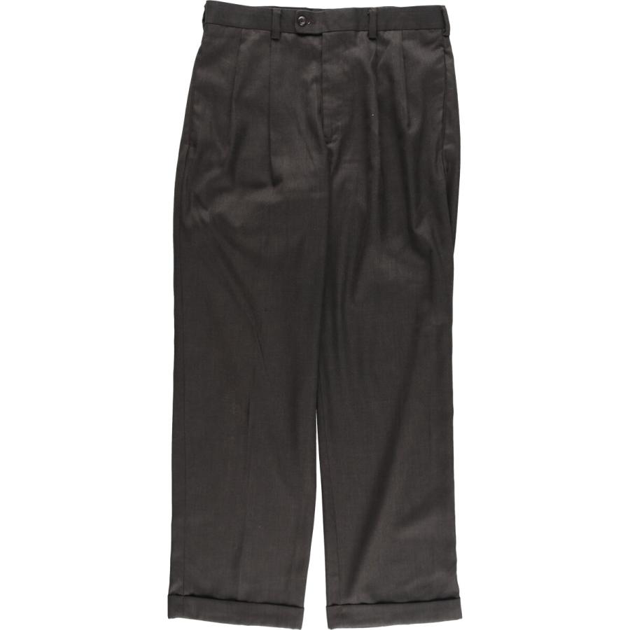古着 PERRY ELLIS PORTFOLIO ツータック ウールパンツ