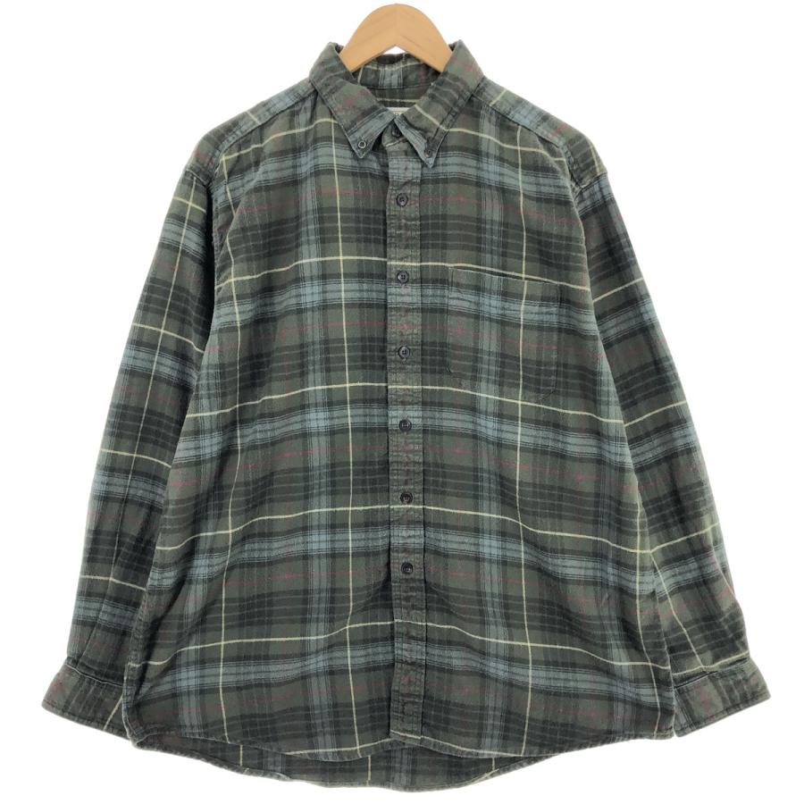 L.L.Bean 古着 エルエルビーン 長袖 ボタンダウン ヘビーネル