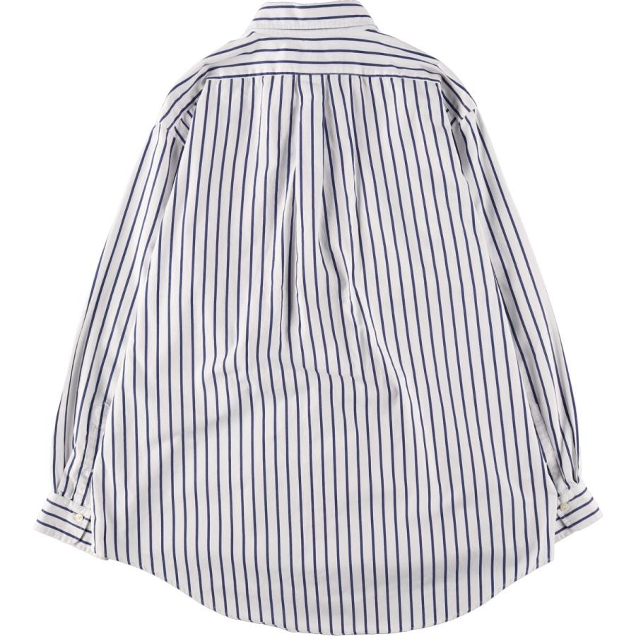 ラルフローレン 半袖シャツ 3XL相当 ブルー ストライプ ボタンダウン 古着 古着 ラルフローレン Ralph Lauren 長袖 ボタンダウンストライプ