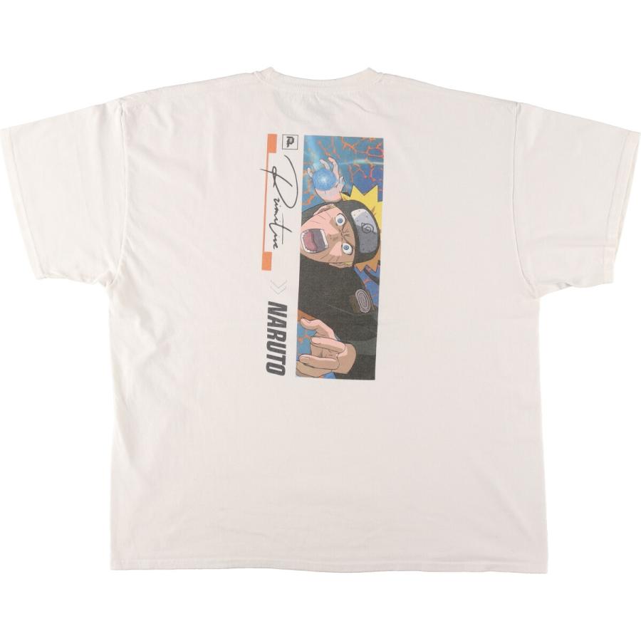 古着 NARUTO ナルト バックプリント アニメ キャラクタープリントT 