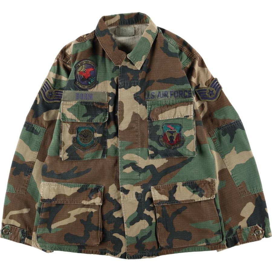 古着 80年代 米軍実品 迷彩柄 ウッドランドカモ リップストップ B.D.U 