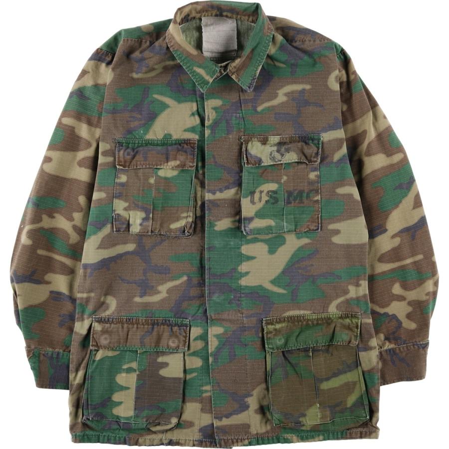 70s USMC BDUジャケット ヴィンテージ ERDL迷彩 ステンシル S XS Short Vintage 70s ERDL Hot Weather Camo Stencil Usmc Class 2