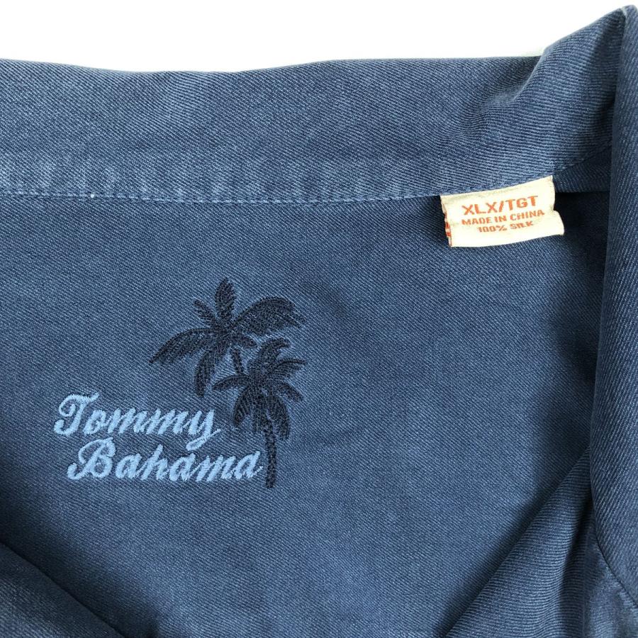 古着 トミーバハマ TOMMY BAHAMA 半袖 オープンカラー シルクシャツ
