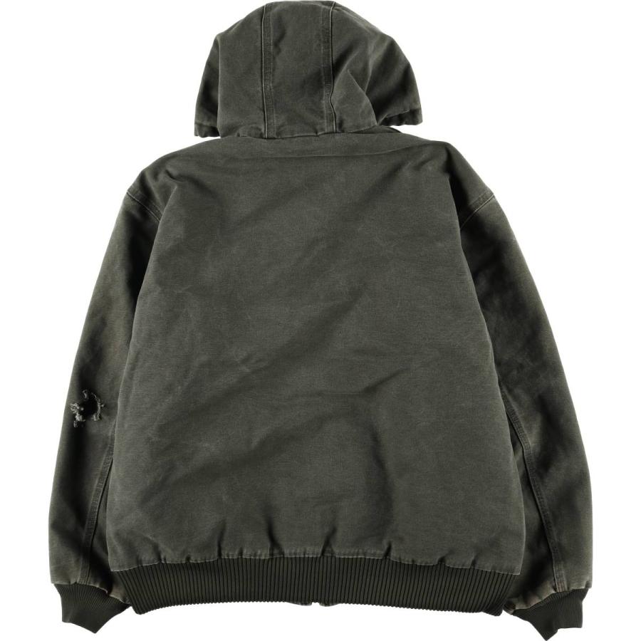 古着 カーハート Carhartt アクティブジャケット 中綿入り ダックフルジップパーカー メンズXL相当/eaa495310 Carhartt（カーハート） 古着 アクティブジャケット 中綿入り ダック