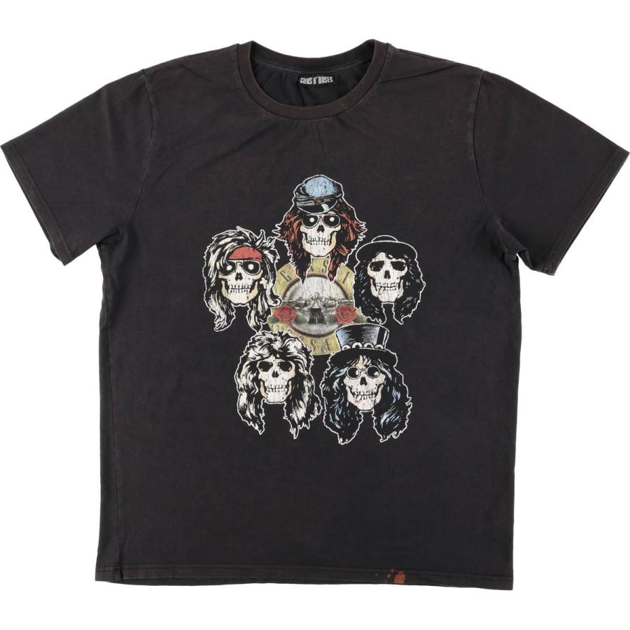 古着 GUNS N' ROSES ガンズアンドローゼズ ドクロ柄 スカル柄 バンドT