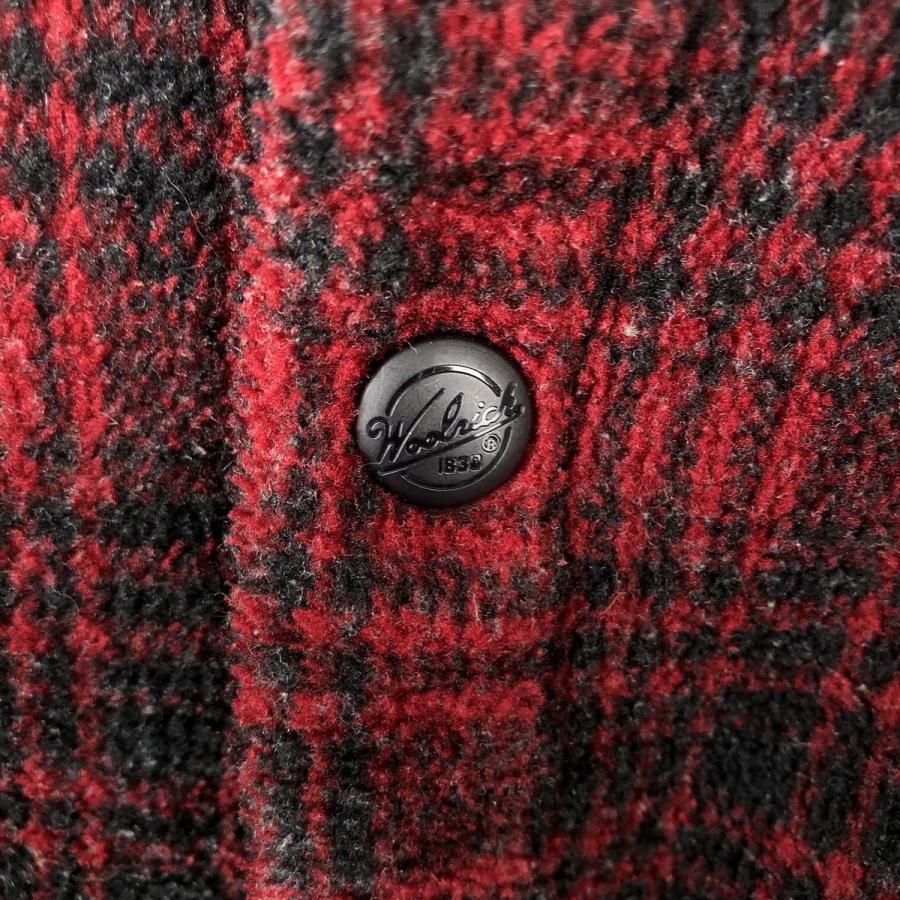 古着 90~00年代 ウールリッチ WOOLRICH チェック柄 ハーフスナップ フリースプルオーバー USA製 メンズL相当/eaa495995 WOOLRICH（ウールリッチ） 古着 90~00年代 チェック柄 ハーフスナップ
