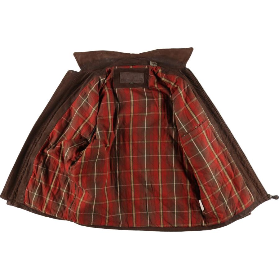 Timberland / 90s/WEATHERGEAR/ポルトガル製/ジャケット/XL/レザー/CML/無地 Timberland（ティンバーランド） 古着 90~00年代 Timberland