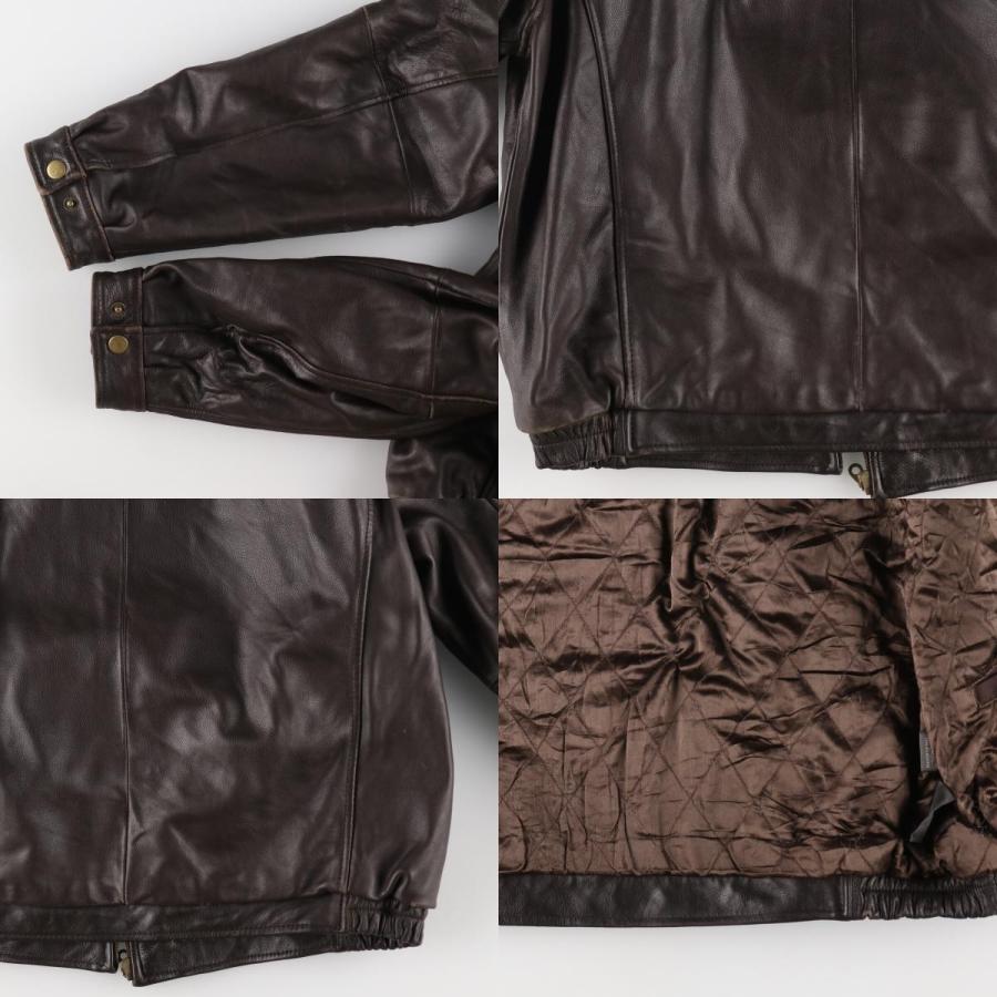 古着 クラフトアンドバロー CROFT AND BARROW レザーブルゾン