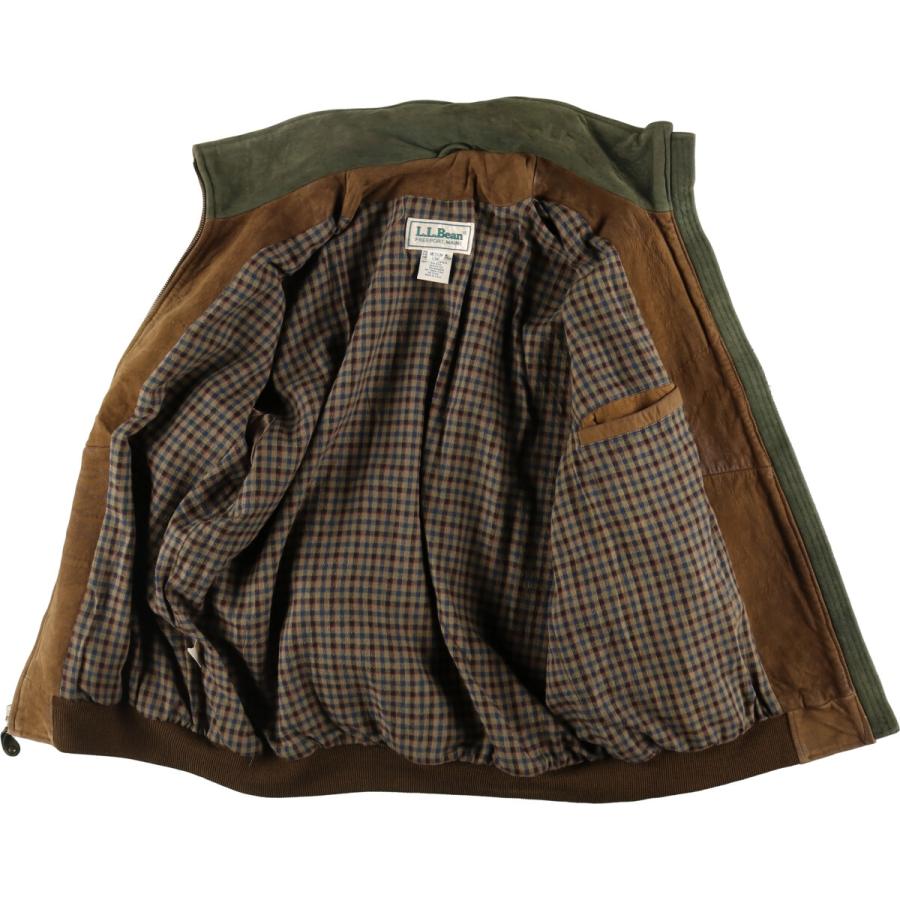 L.L.Bean 古着 80年代 エルエルビーン レザーブルゾンタイプ USA製  