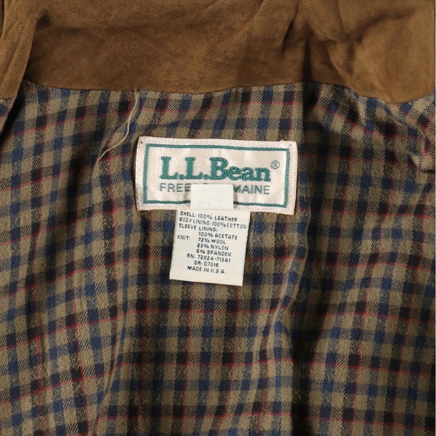 L.L.Bean 古着 80年代 エルエルビーン レザーブルゾンタイプ USA製  