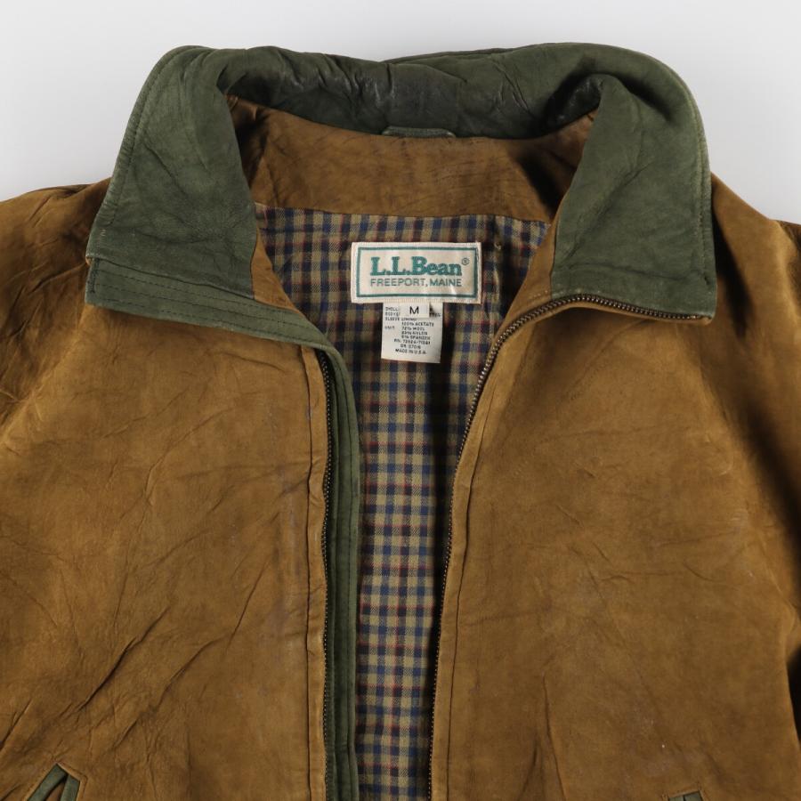 L.L.Bean 古着 70~80年代 エルエルビーン レザーブルゾンタイプ USA製  
