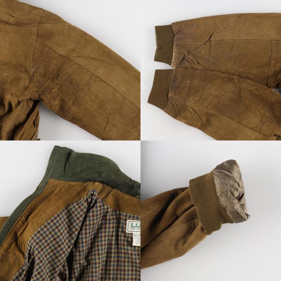 L.L.Bean 古着 70~80年代 エルエルビーン レザーブルゾンタイプ USA製  