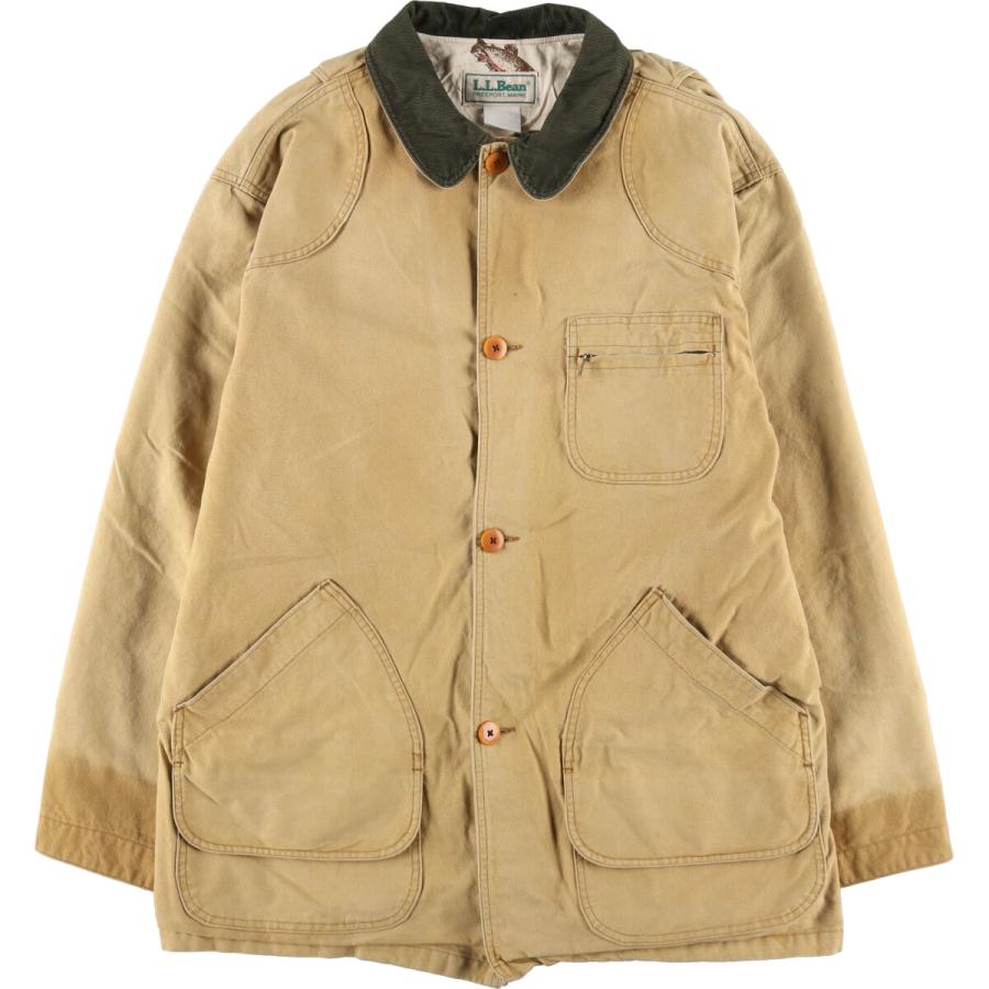 エルエルビーン ハンティングジャケット ダック生地 キャメル L L.L.Bean 古着 エルエルビーン ダック ハンティングジャケット