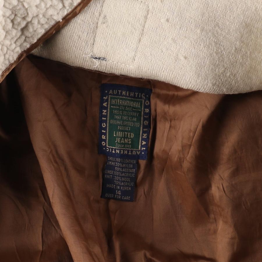 古着 A-2タイプ レザーフライトジャケット メンズM相当 /eaa496128  