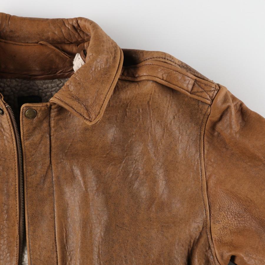 MARC NEW YORK A-2タイプ レザーフライトジャケット メンズM MARC NEW YORK A-2タイプ レザーフライトジャケット メンズM