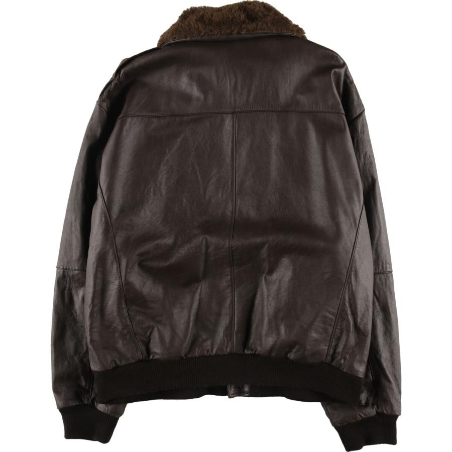 古着 WEAR GUARD G-1タイプ レザーフライトジャケット メンズXL 古着 WEAR GUARD G-1タイプ レザーフライトジャケット メンズXL