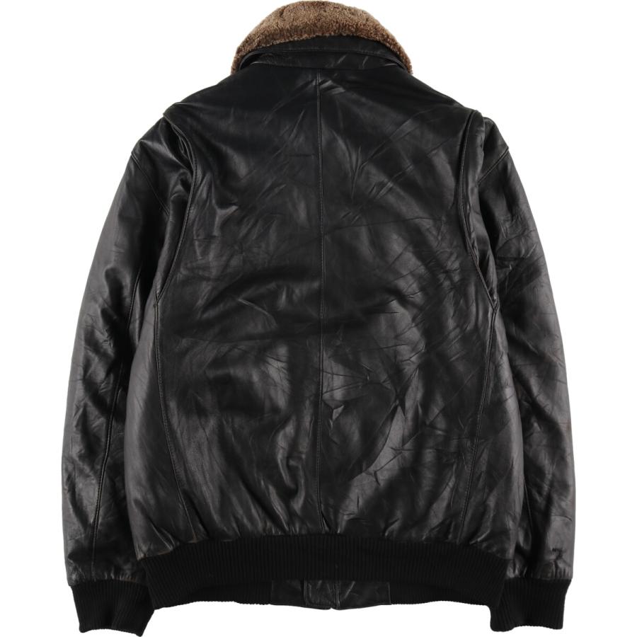 00s エディーバウアー A-2 グースダウン パファー レザージャケット 00s エディーバウアー A-2 グースダウン パファー レザージャケット