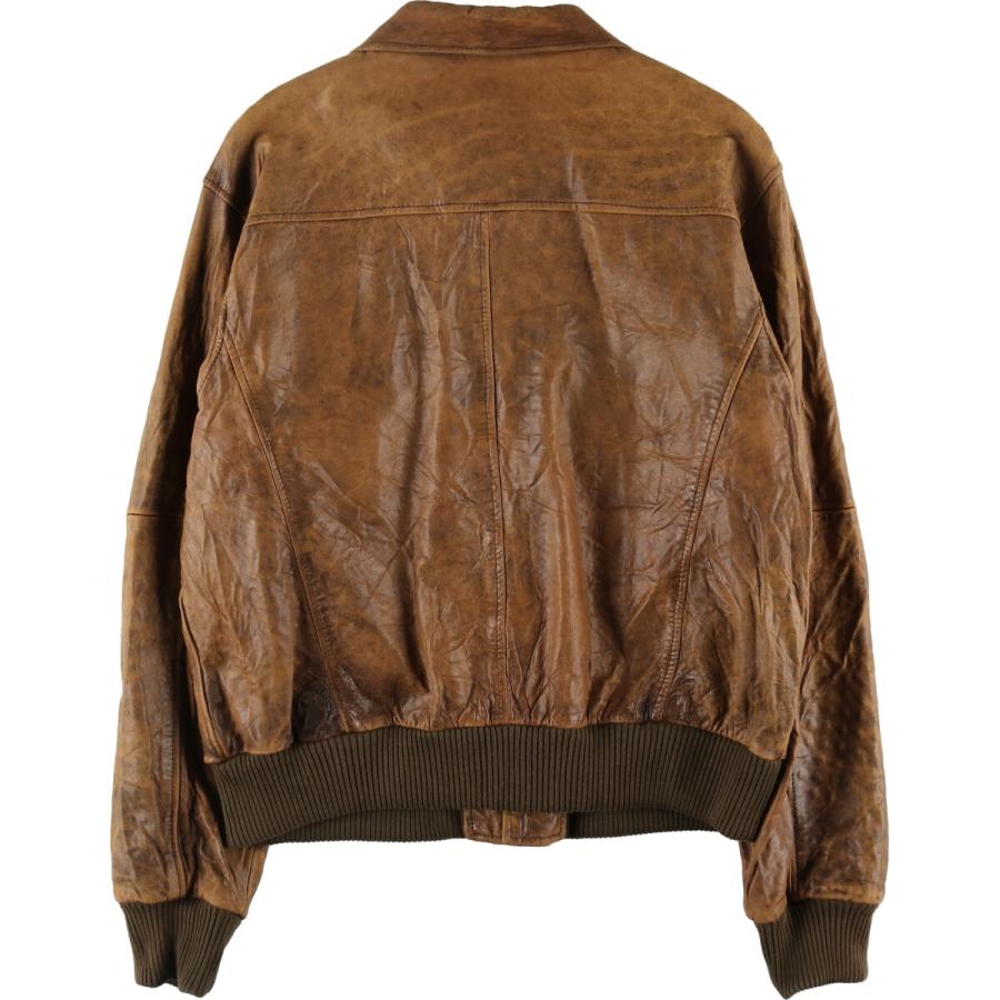 古着 90年代 M.Julian A-2タイプ レザーフライトジャケット メンズXL