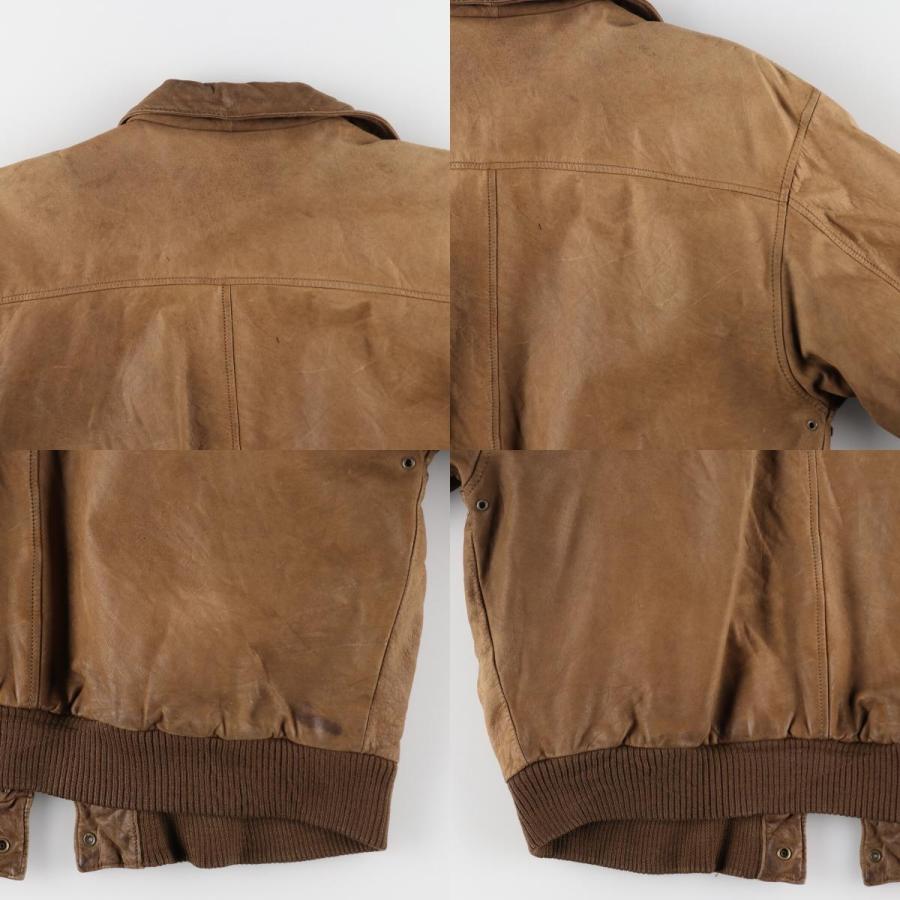 古着 Paris Sport Club A-2タイプ レザーフライトジャケット