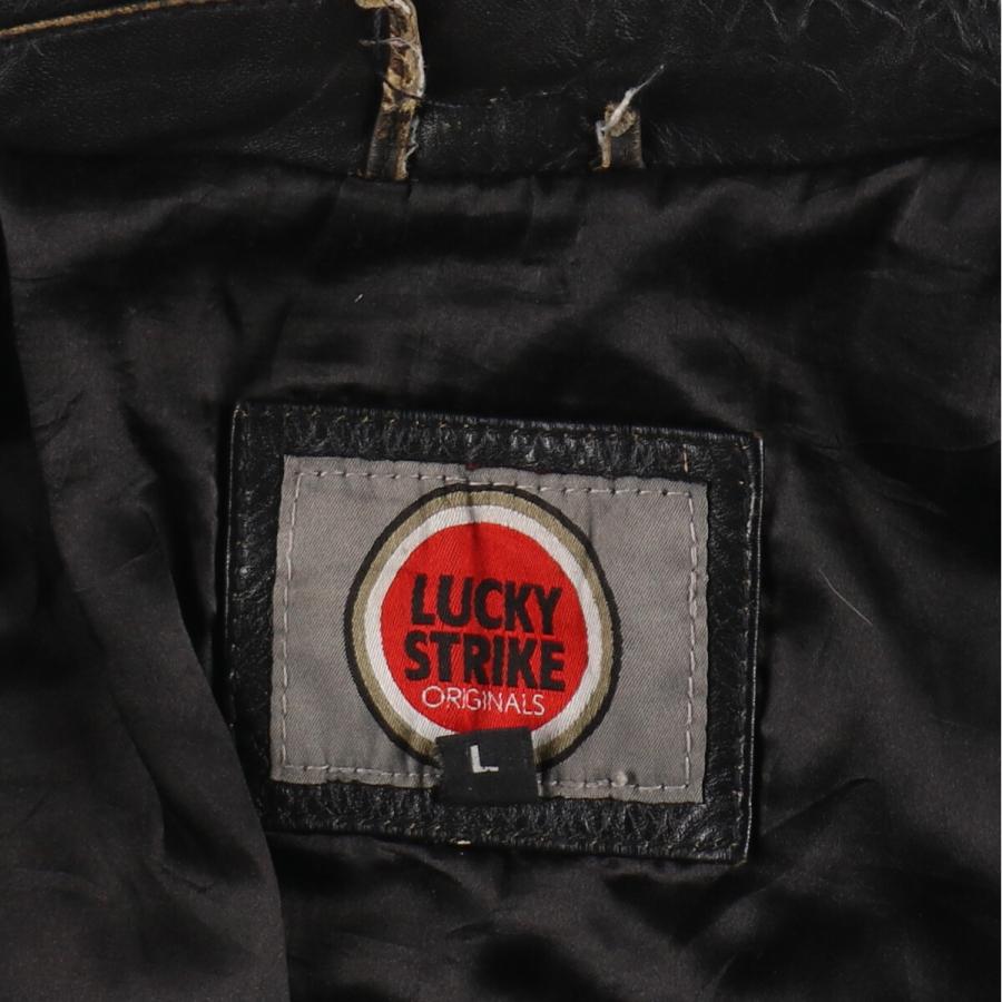 古着 90年代~ LUCKY STRIKE レザーブルゾンタイプ メンズL相当