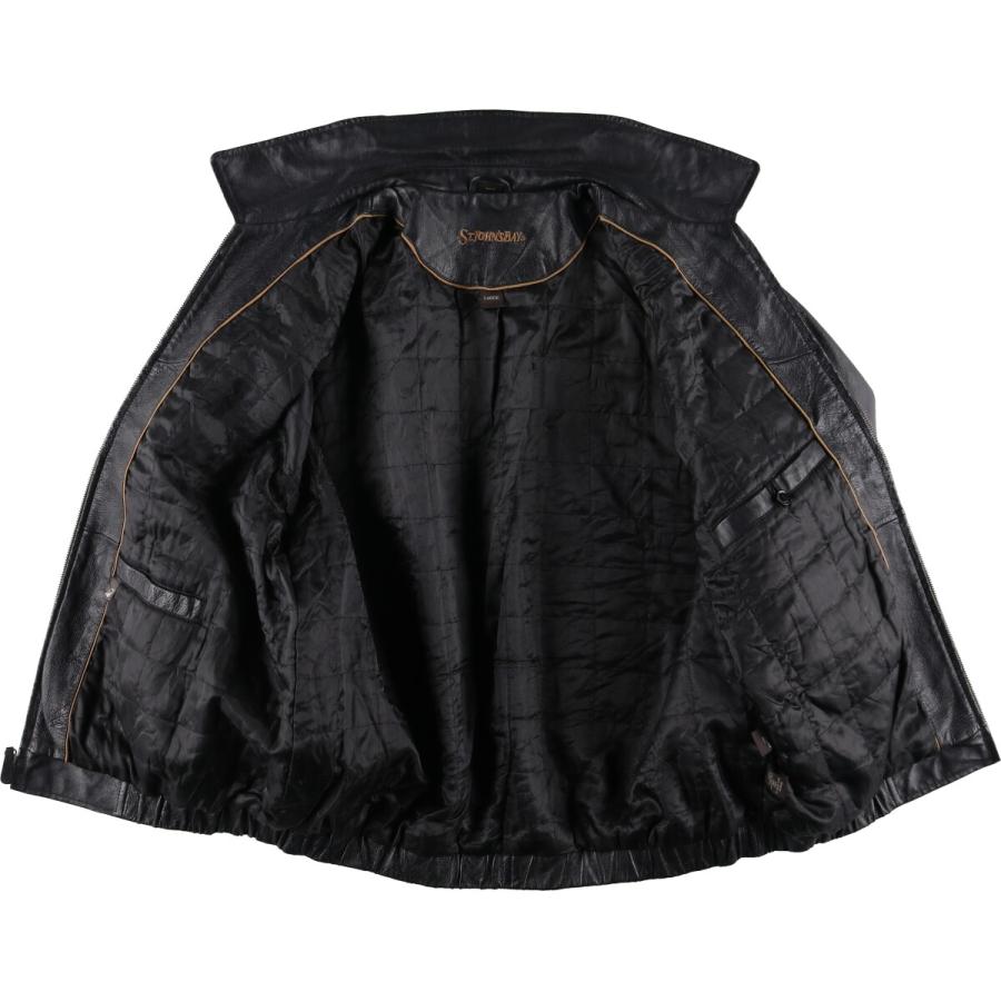 古着 セントジョンズベイ ST JOHN'S BAY レザーブルゾンタイプ メンズL