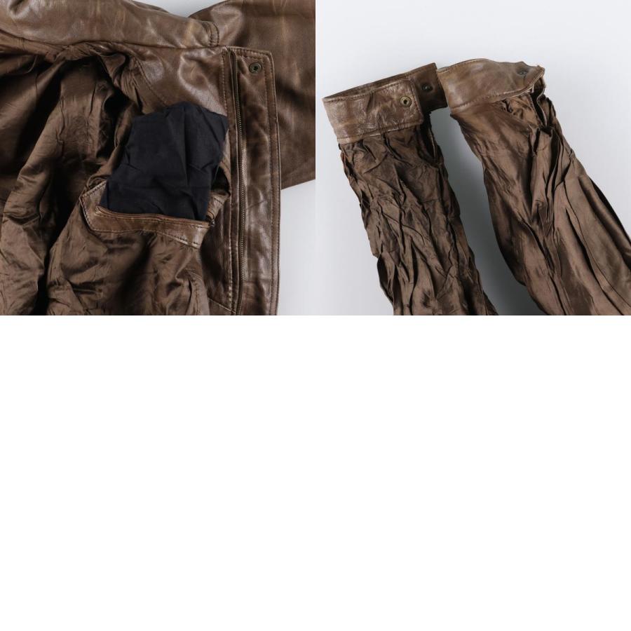 古着 OUTFIT WEAR VERA PELLE ベラペレ レザーブルゾンタイプ  