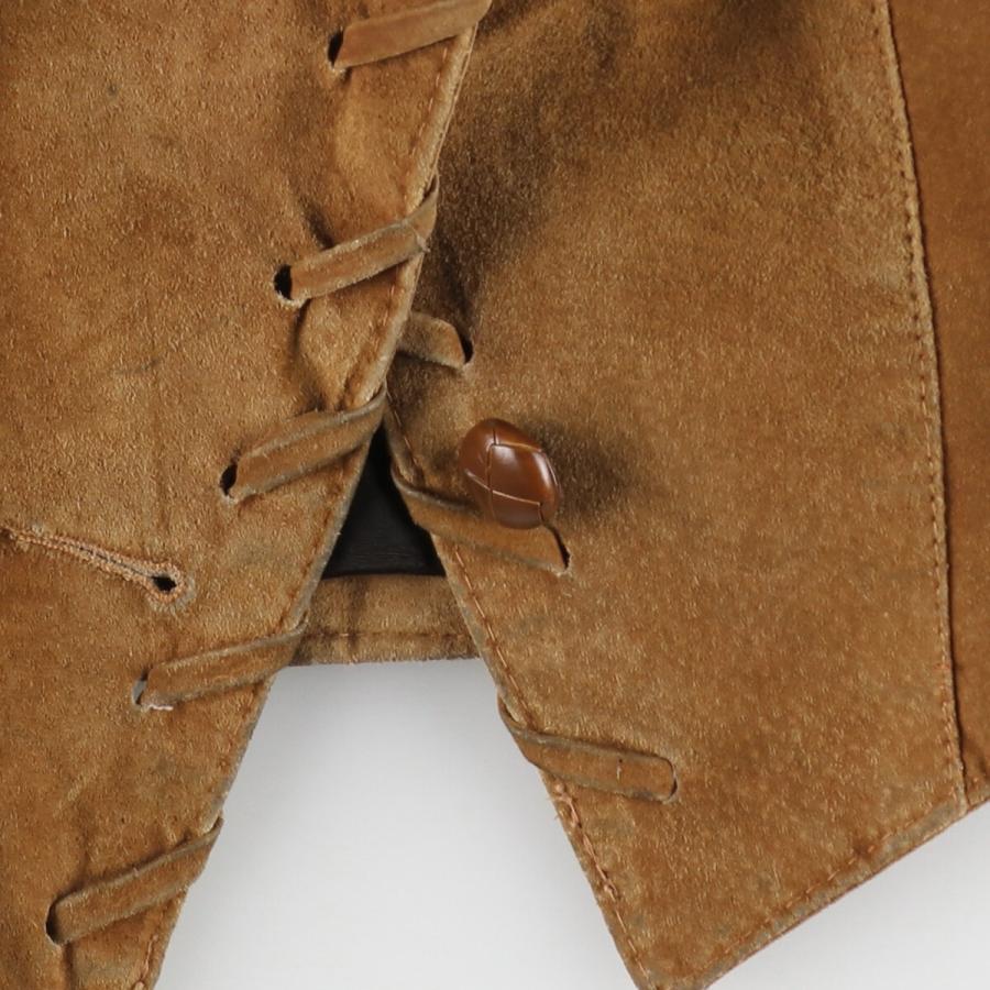 古着 Phoenix フリンジ付き スエードレザージャケット レディースM相当  