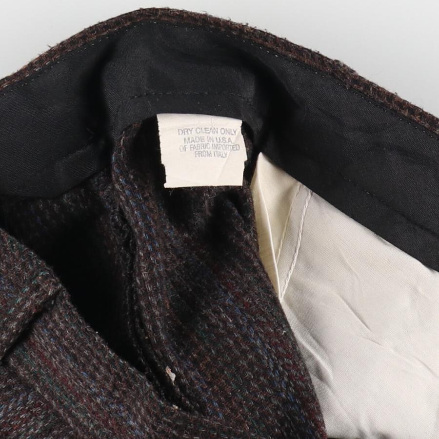 古着 ~90年代 LORD ISAACS ストライプ柄 ワンタック スラックス