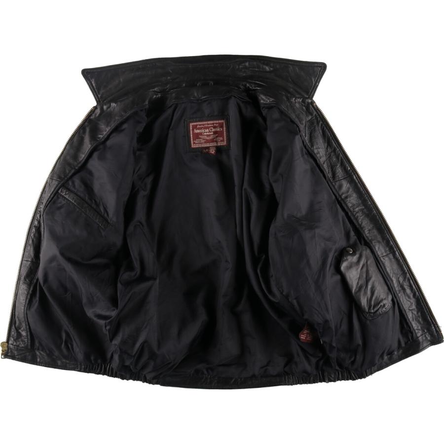 American Classics/USEDレザージャケット/レザーブルゾン 古着 American Classics 中綿入り スイングトップタイプ レザー