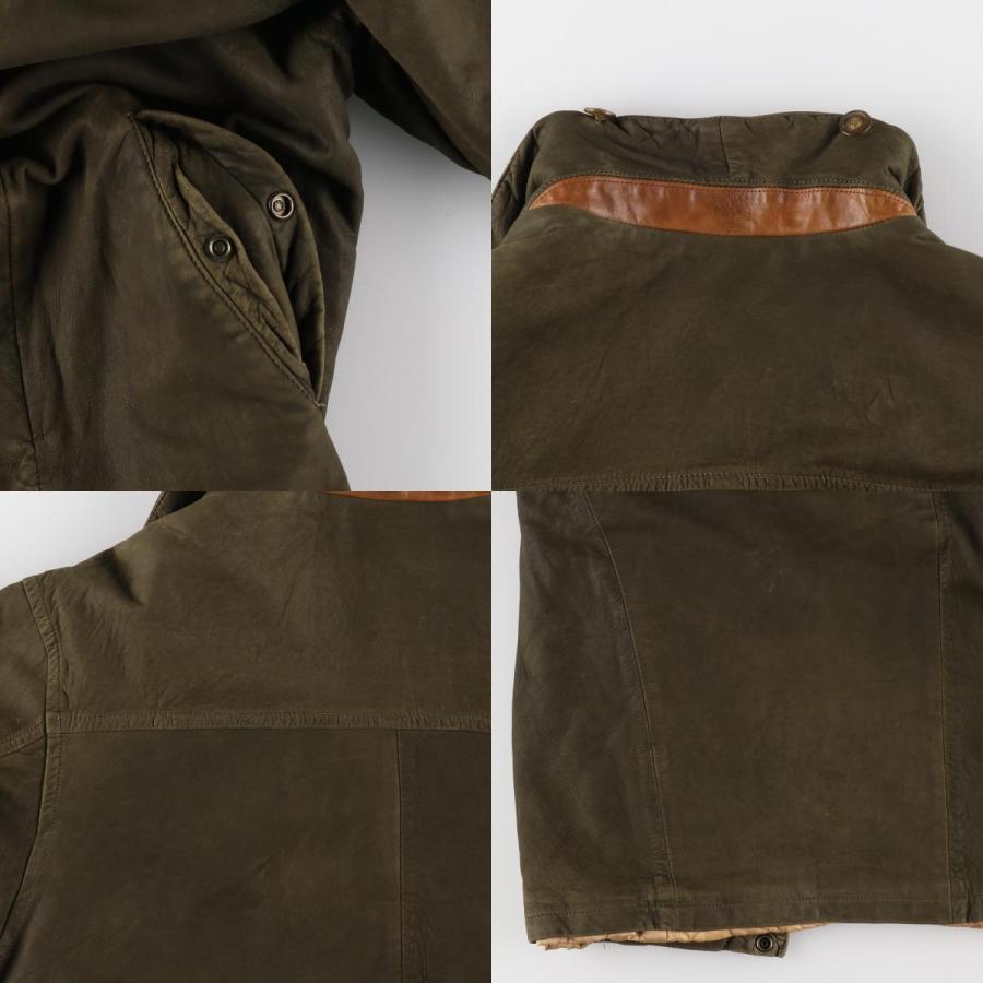Timberland 古着 ティンバーランド レザーブルゾンタイプ メンズXL相当  
