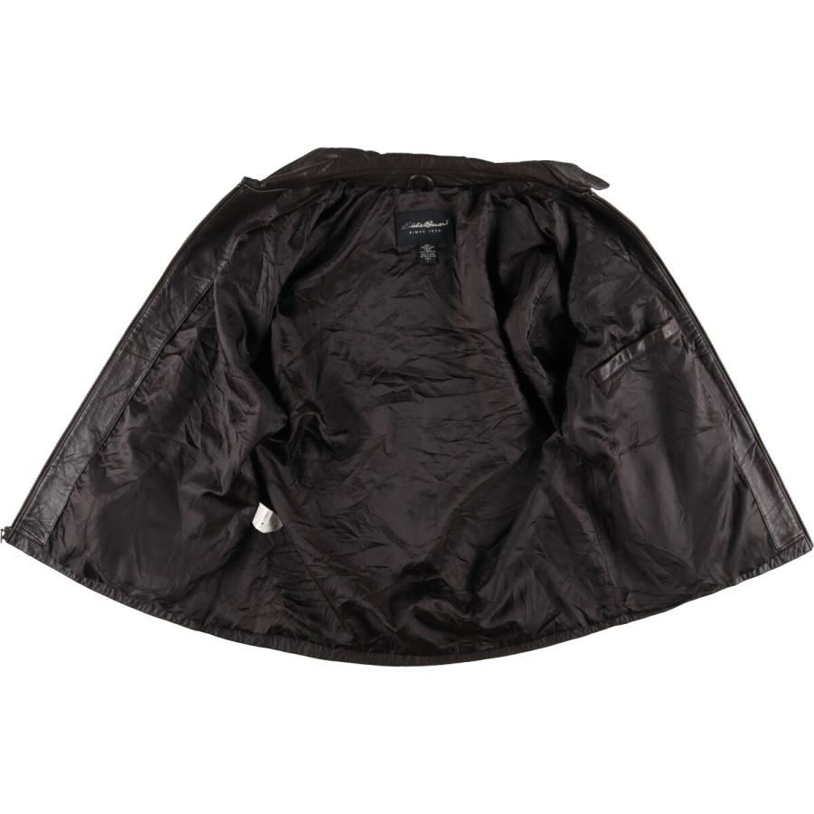 Eddie Bauer（エディーバウアー） 古着 レザーブルゾンタイプ メンズL