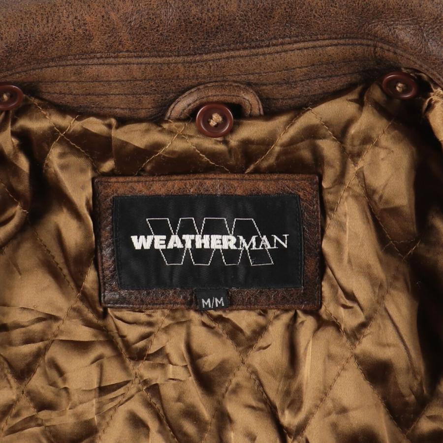 古着 WEATHERMAN レザーブルゾンタイプ メンズM相当 /eaa497317  