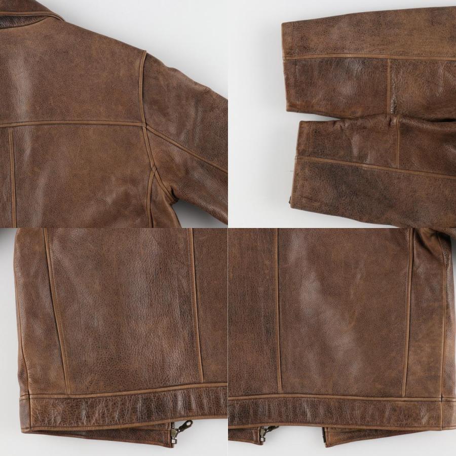 古着 WEATHERMAN レザーブルゾンタイプ メンズM相当 /eaa497317  