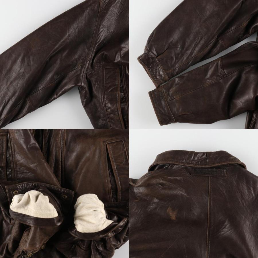 NAUTICA（ノーティカ） 古着 90年代 レザーハーフコート メンズXL相当