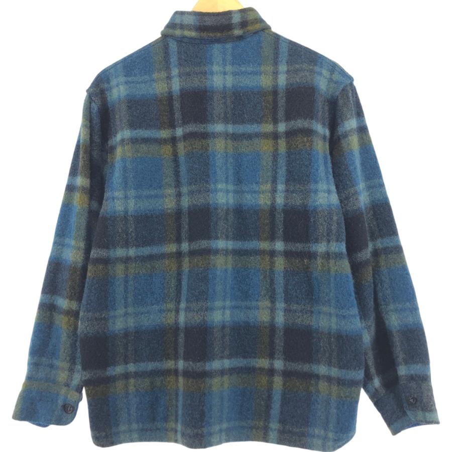 古着 60~70年代 タウンクラフト TOWN CRAFT PREP チェック柄 ウールCPOシャツ メンズM相当 ヴィンテージ /eaa497397 TOWNCRAFT（タウンクラフト） 古着 60~70年代 TOWN CRAFT PREP