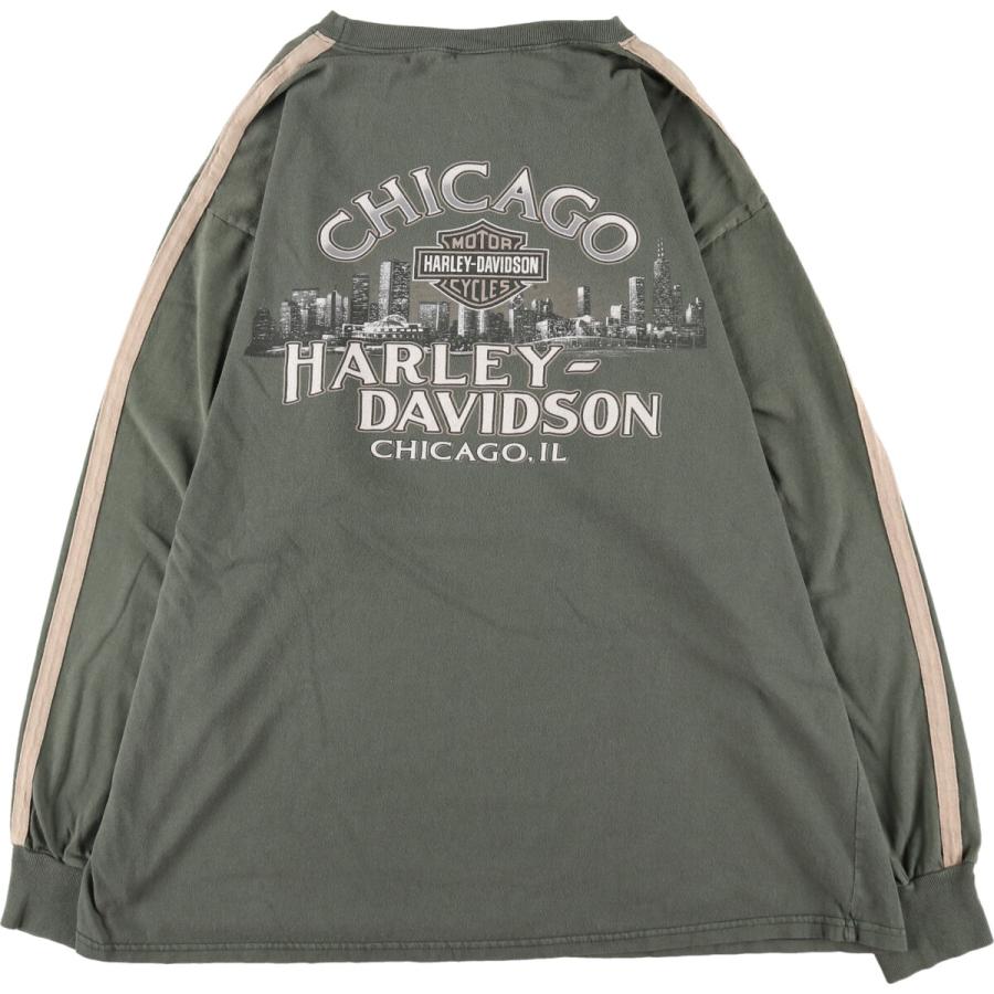 古着 00年代 ハーレーダビッドソン Harley-Davidson ロングTシャツ  