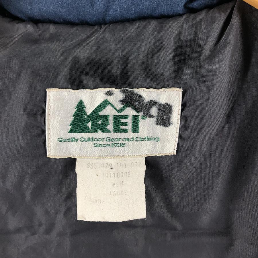 Vintage ビンテージ 80s REI アールイーアイ グースダウンベスト 古着 80年代 アールイーアイ REI 白タグ グースダウンベスト メンズL