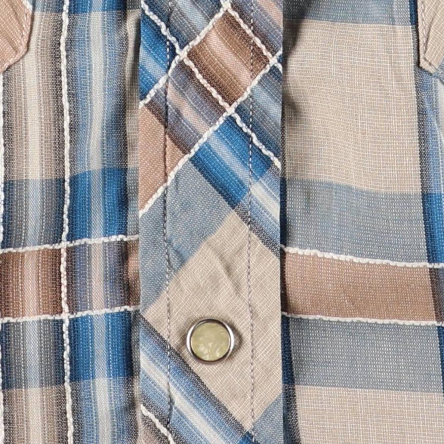 古着 50~60年代 TEM-TEX チェック柄 長袖 ウエスタンシャツ USA製 レディースS相当 ヴィンテージ /eaa498391 古着 50~60年代 TEM-TEX チェック柄 長袖 ウエスタンシャツ USA製