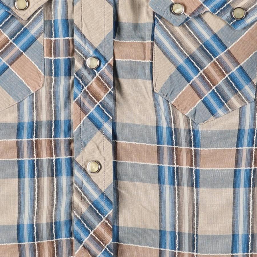 古着 50~60年代 TEM-TEX チェック柄 長袖 ウエスタンシャツ USA製 レディースS相当 ヴィンテージ /eaa498391 古着 50～60年代 TEM-TEX チェック柄 長袖 ウエスタンシャツ USA製