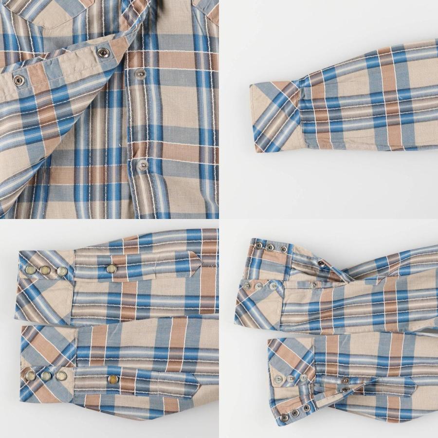 古着 50~60年代 TEM-TEX チェック柄 長袖 ウエスタンシャツ USA製 レディースS相当 ヴィンテージ /eaa498391 古着 50~60年代 TEM-TEX チェック柄 長袖 ウエスタンシャツ USA製
