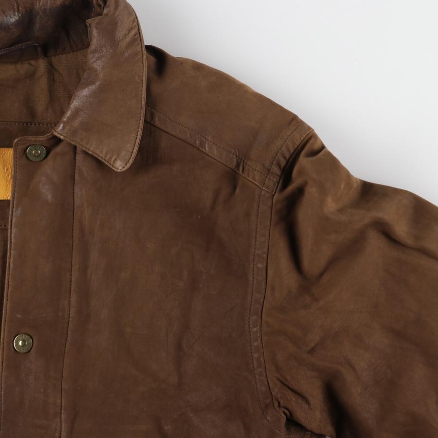 Timberland（ティンバーランド） 古着 レザーハーフコート メンズM相当