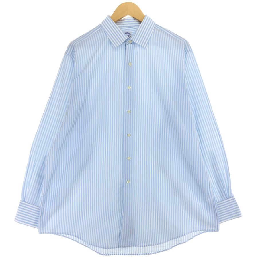 USA製 ブルックスブラザーズ ストライプ 長袖シャツ リラックスフィット 古着 BROOKS BROTHERS 古着 ブルックスブラザーズ Brooks Brothers