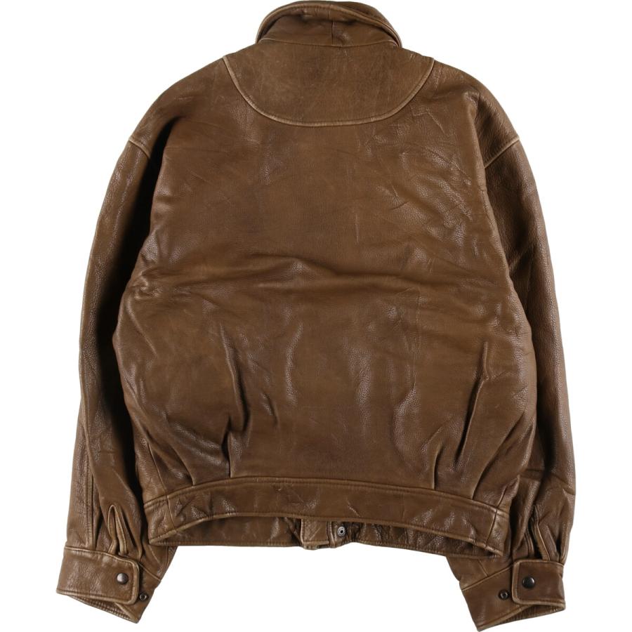 古着 J.O.E. A-2タイプ レザーフライトジャケット メンズM相当  