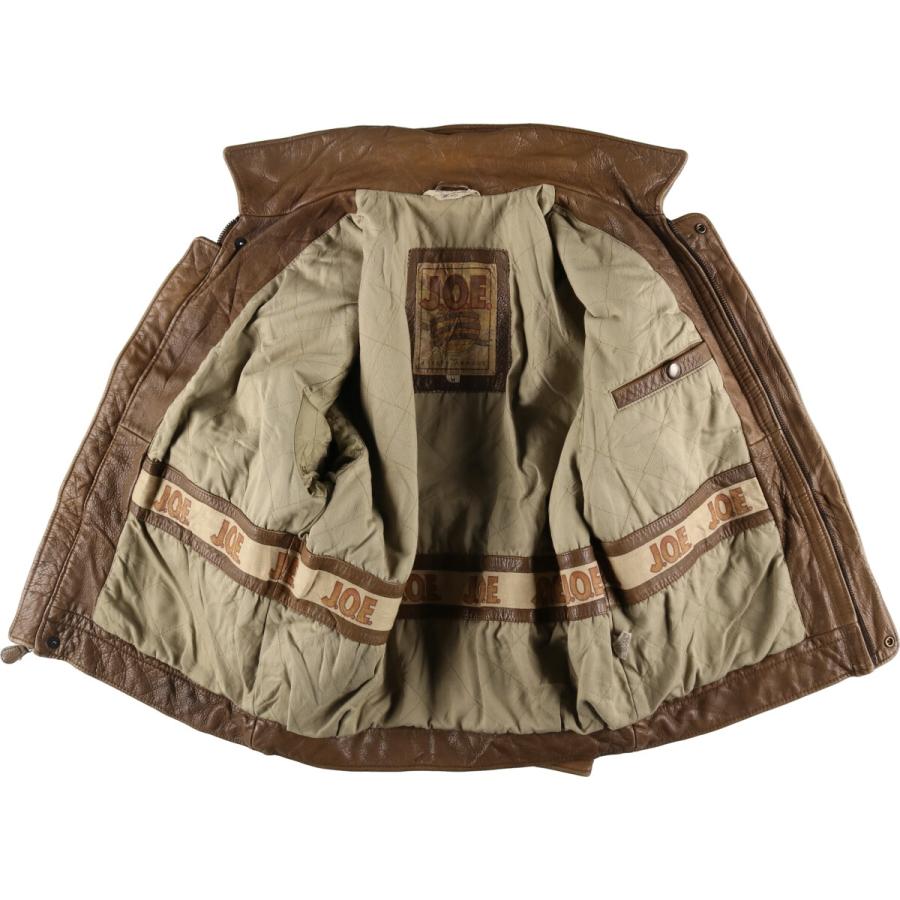 古着 J.O.E. A-2タイプ レザーフライトジャケット メンズM相当  