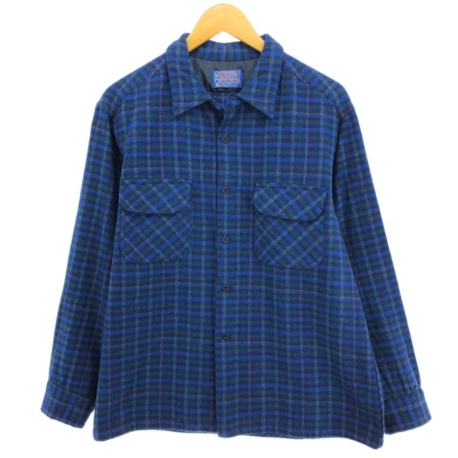 P*n様 青黒 pendleton ウール ボードシャツ チェック USA製 ビ PENDLETON ペンドルトン ボードシャツ XL ウール ビンテージ チェック