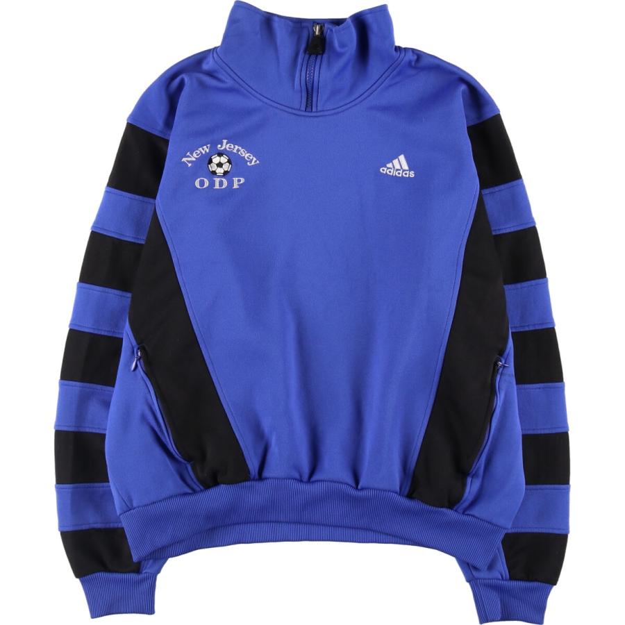 adidas 古着 90~00年代 アディダス ハーフジップ ジャージプル