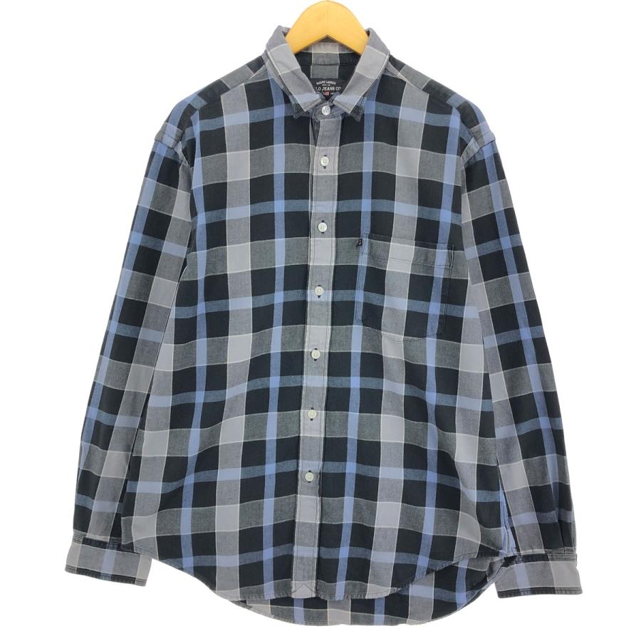 POLO JEANS CO. ネルシャツ 長袖 ネイビー系 チェック柄 POLO JEANS CO. ネルシャツ 長袖 ネイビー系 チェック柄