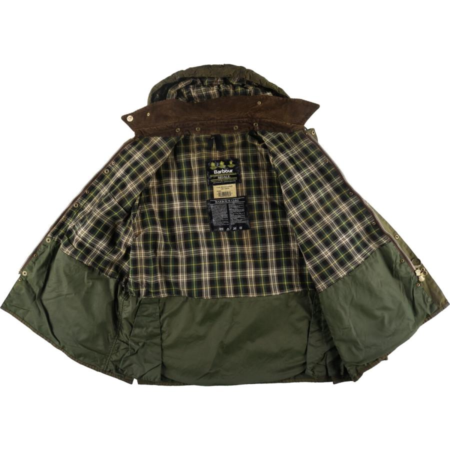 美品　XLサイズ相当 Barbour ビデイル　オイルドジャケット　ヴィンテージ 古着 00年代 バブアー ビデイル 旧3ワラント フード付き
